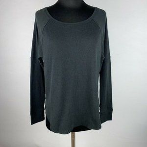 Calvin Klein Jeans L Thermal Waffle Knit Long Sleeve Accented Sides